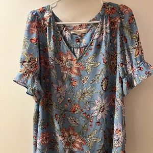 Loft ruffle sleeve blouse